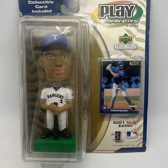 2001 Upper Deck Play Makers Bobblehead Alex Rodriguez - Picture 1 of 3